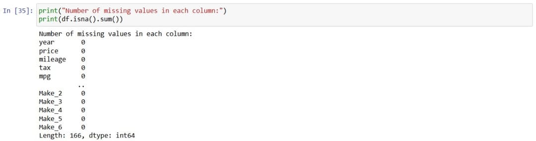 4. Checking for Missing Values